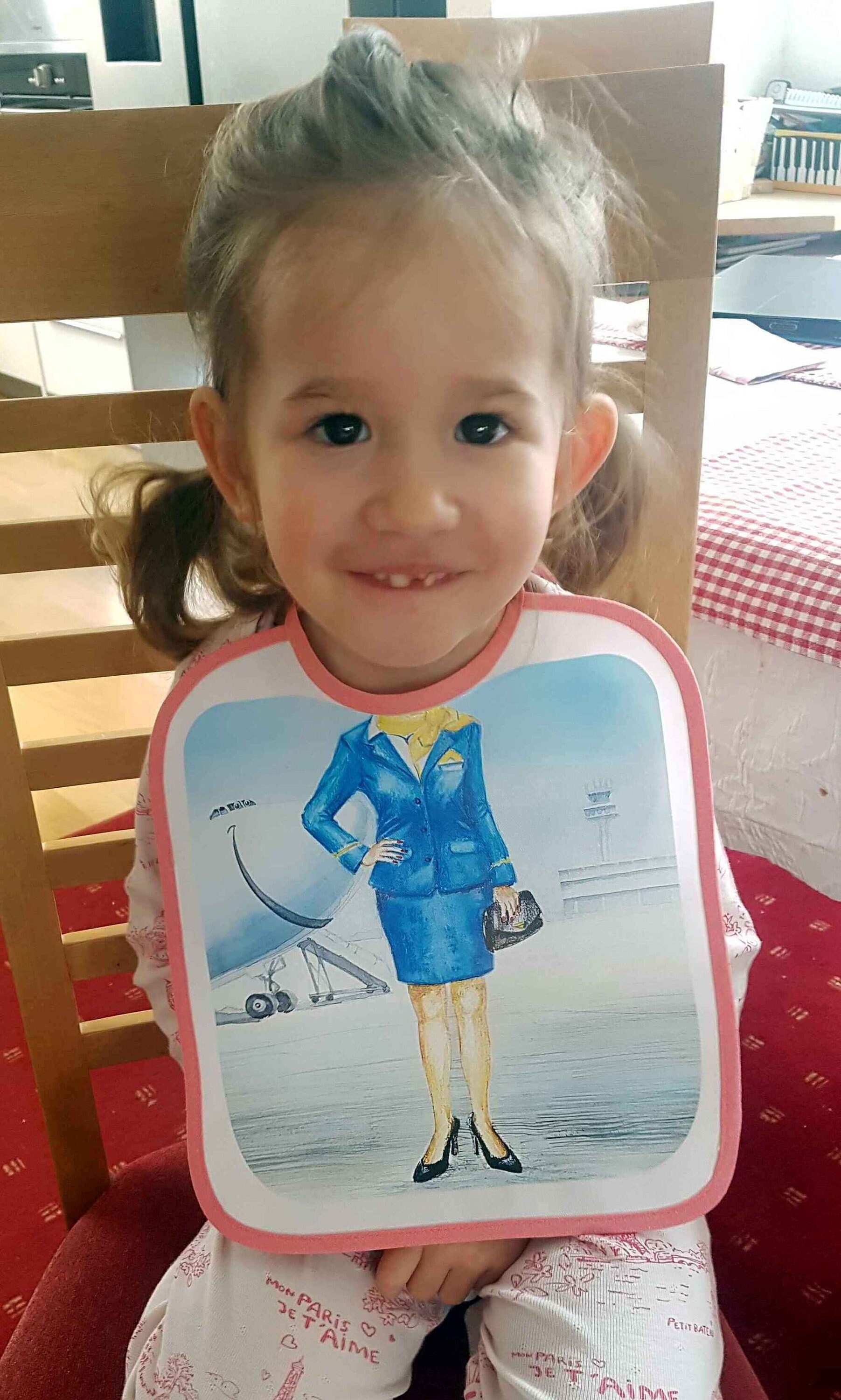 Baby Character Bib Lätzchen - Stewardess Pilot Baby Character Bib Lätzchen - Stewardess Pilot von Etsy - PendelArt