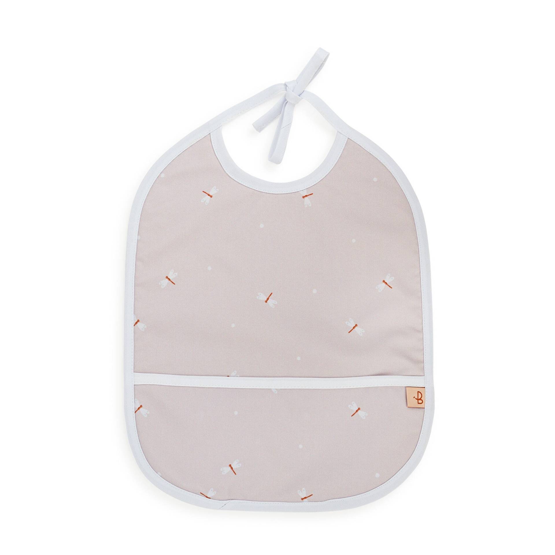 Beiges Babylätzchen Mit Libelle, Wasserabweisendes Beiges Babylätzchen Mit Libelle, Wasserabweisendes von Etsy - PetitBabu