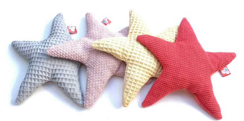 Kirschkernkissen Wärmekissen Stern Für Babys Und Kinder Erwachsene Körnerkissen Kirschkern Aus Waffelstoff - Pique von Etsy - PetitPomponbyMarion