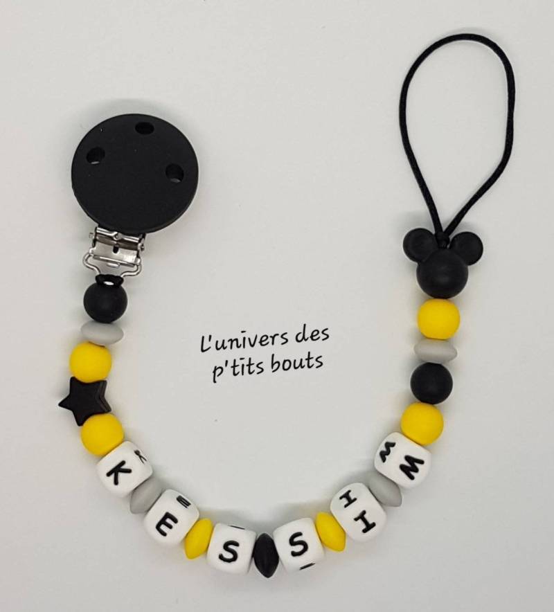 Benutzerdefinierte Silikon-Schnuller-Befestigung - Maus von Etsy - PetitsboutsCreations