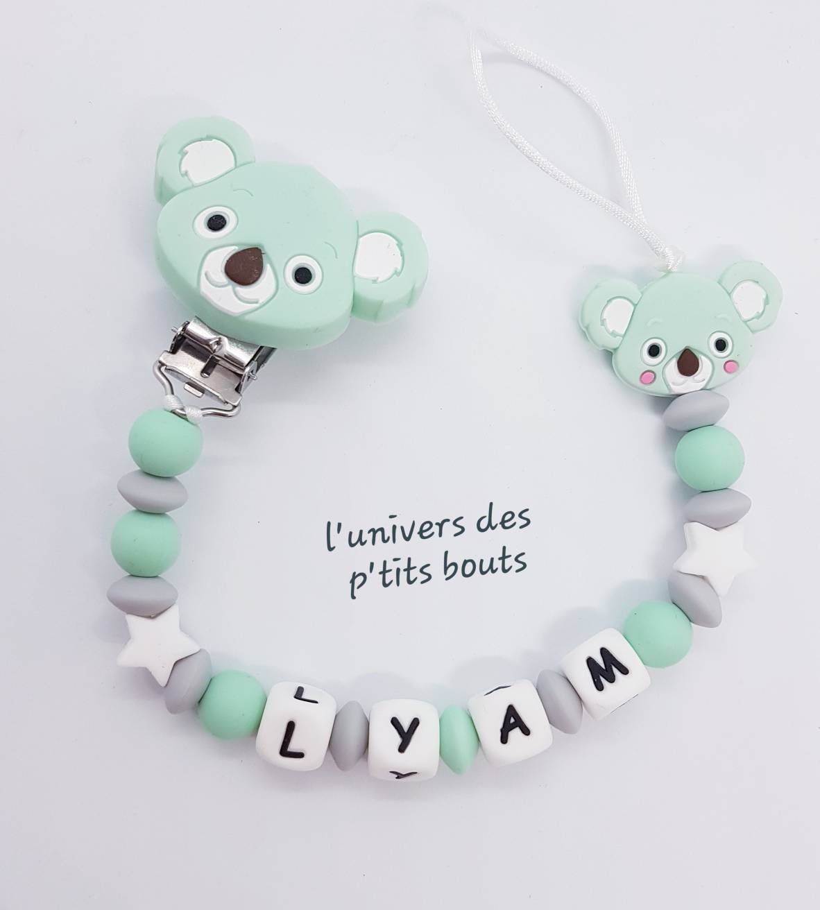 Personalisierter Koala-Schnullerclip Aus Silikon von Etsy - PetitsboutsCreations