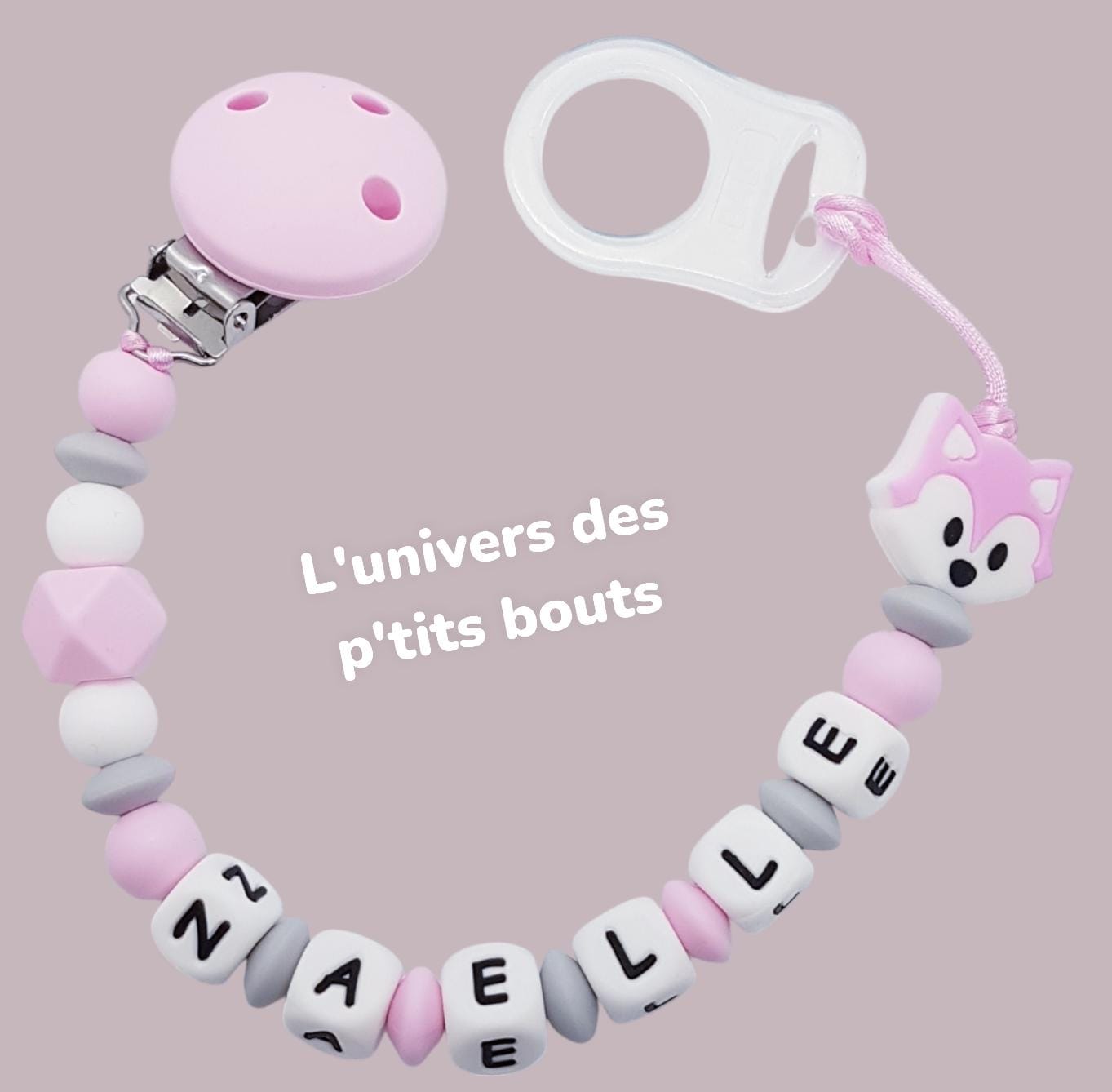 Personalisierter Schnullerclip Aus Silikon - Fuchs von Etsy - PetitsboutsCreations