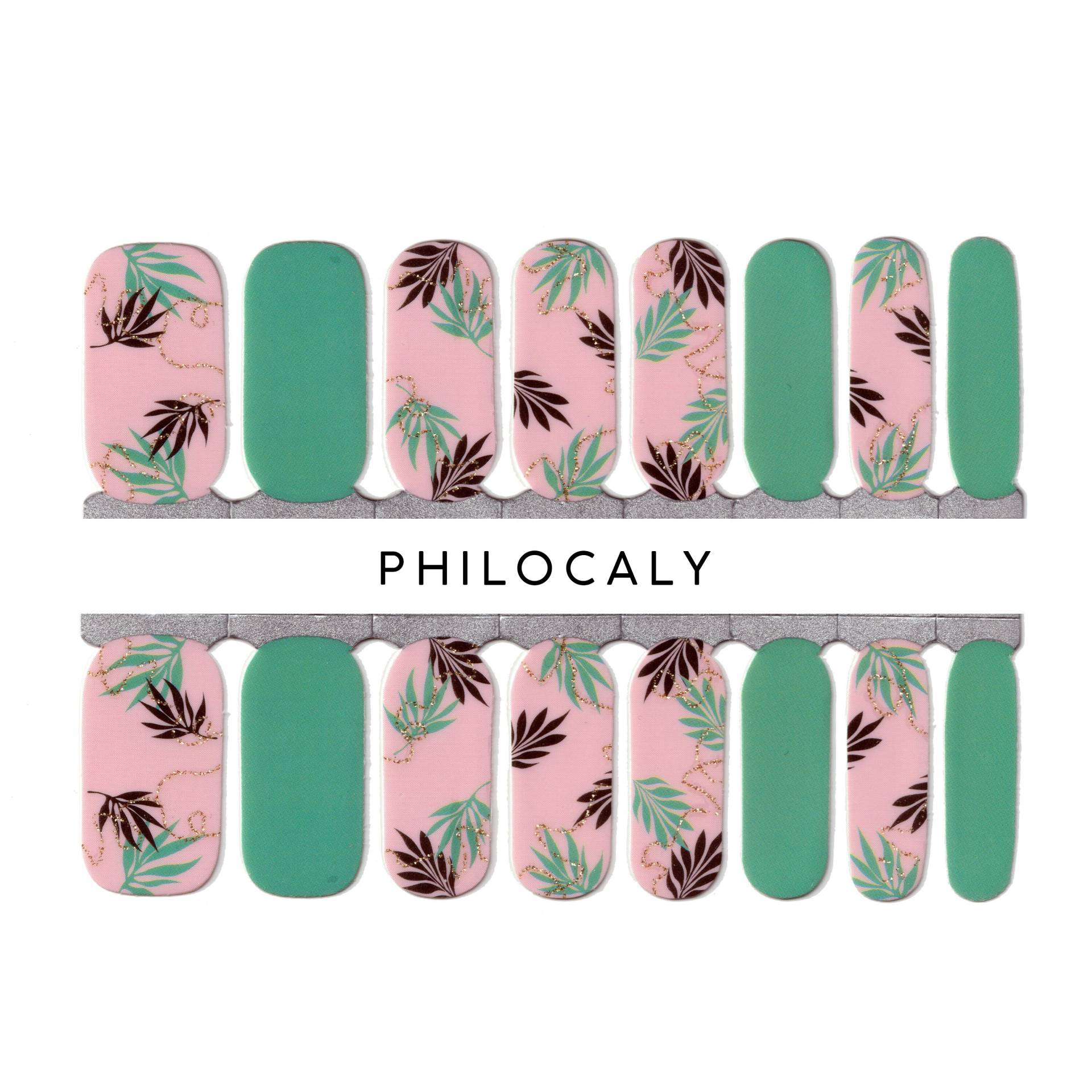 Florale Nagelstreifen Sommer Palmenblätter Nail Wraps von Etsy - PhilocalyNailStrips