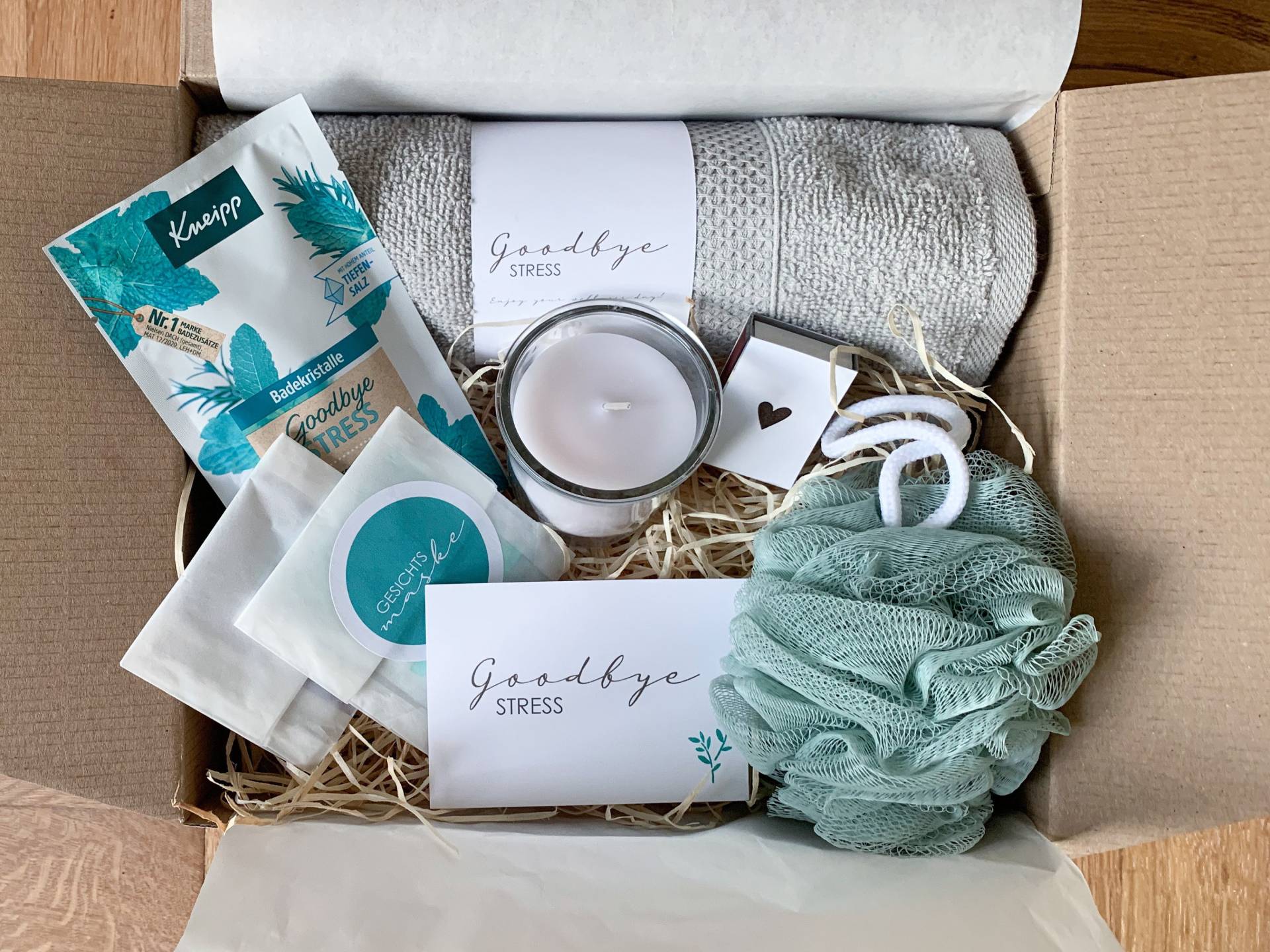 Goodbye Stress | Wellness Set Relax Spa Box Entspannungsbox Goodbye Stress | Wellness Set Relax Spa Box Entspannungsbox von Etsy - Piahontasdesign