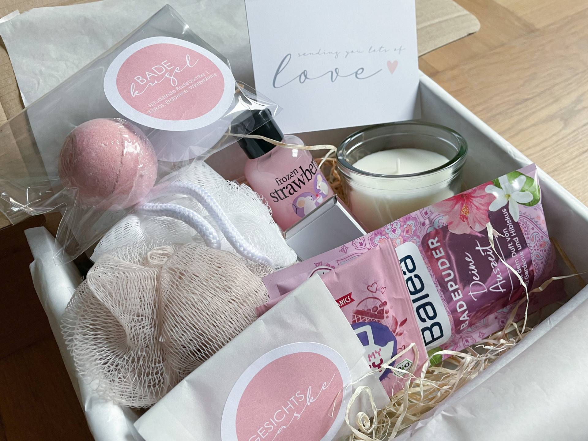 Wellness Set Valentinstag | Geschenk Rosa Wellness Set Valentinstag | Geschenk Rosa von Etsy - Piahontasdesign