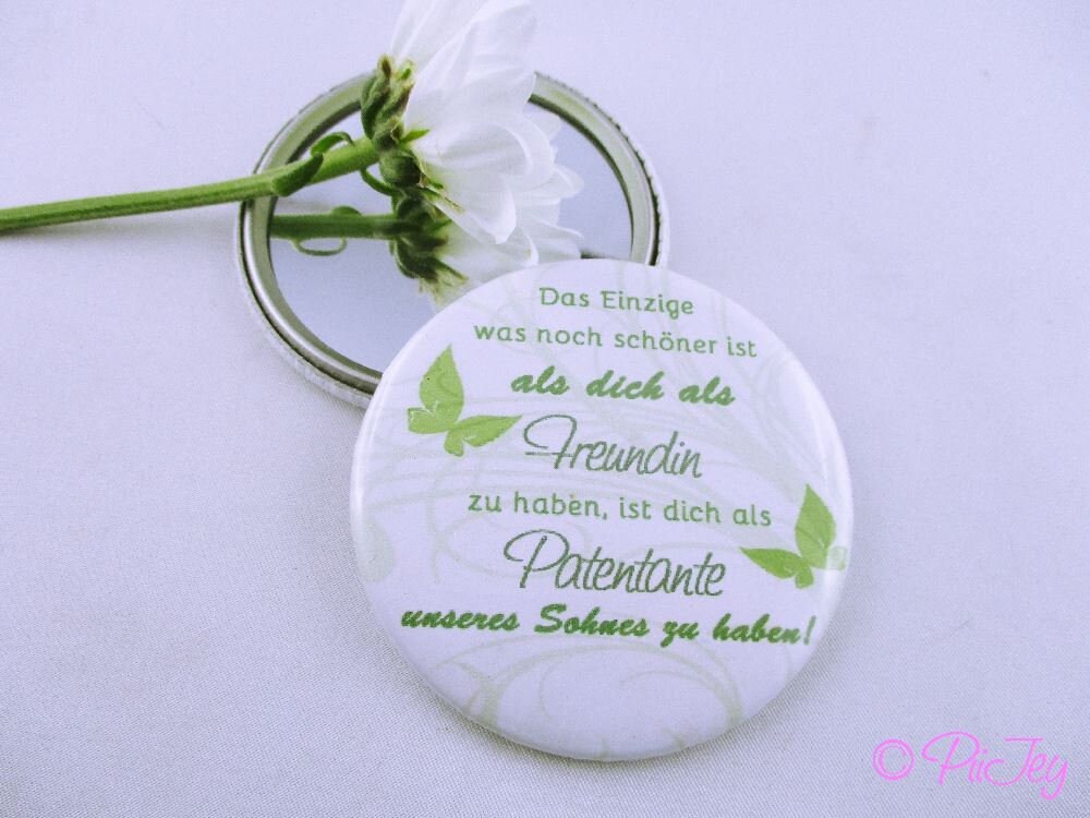 Taschenspiegel -Patentante - Mit Spruch Für Taufe von Etsy - PiiJeysIdeenreich