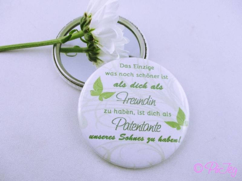 Taschenspiegel -Patentante - Mit Spruch Für Taufe von Etsy - PiiJeysIdeenreich