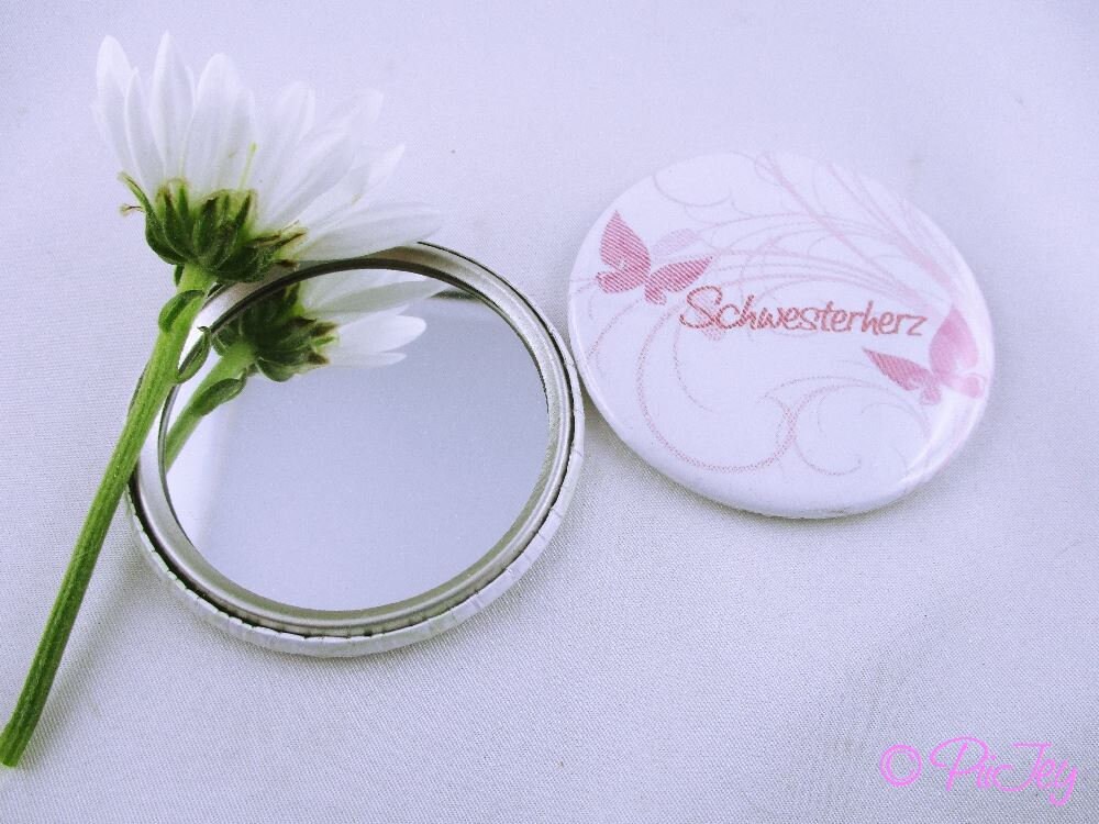 Taschenspiegel -Schwesterherz-Zum Geburtstag Oder Zur Hochzeit Für Die Liebe Schwester von Etsy - PiiJeysIdeenreich