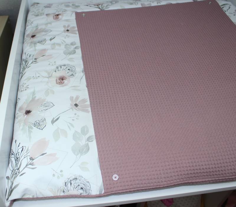 Bezug Für Die Wickelauflage - Magnolien in Verschiedenen Größen Wickeltischauflage Wickelunterlage Wickeltisch Wickelauflagenbezug von Etsy - PinkCloudsBabyShop