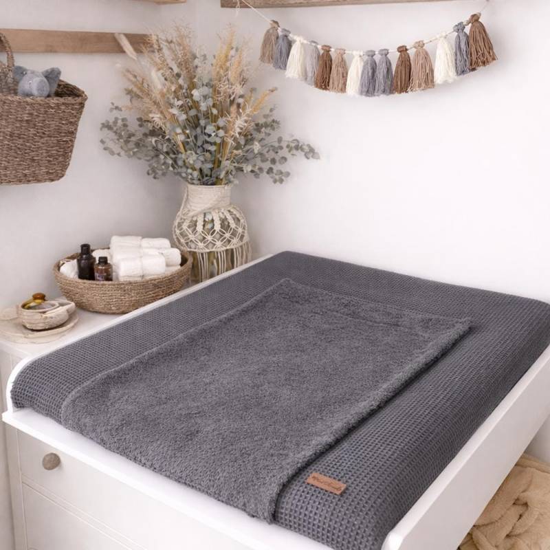 Bezug Für Die Wickelauflage in Verschiedenen Größen | Grau Wickeltischauflage Wickelunterlage Wickeltisch Wickelauflagenbezug von Etsy - PinkCloudsBabyShop