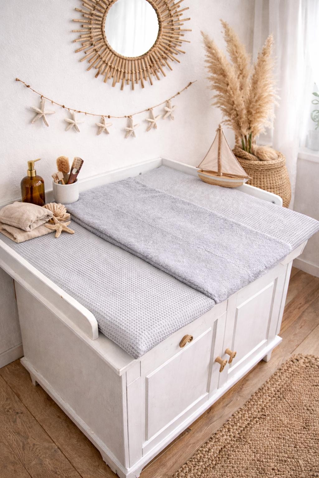 Bezug Für Die Wickelauflage in Verschiedenen Größen Und Farben Wickeltischauflage Wickelunterlage Wickeltisch Wickelauflagenbezug Baby von Etsy - PinkCloudsBabyShop