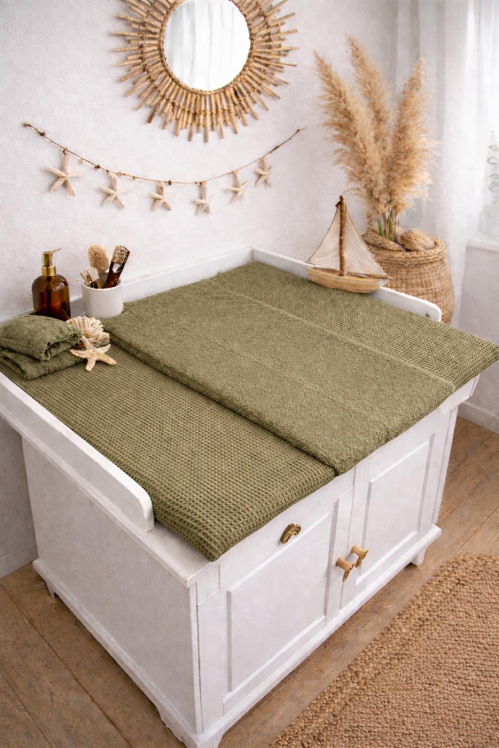 Bezug Für Die Wickelauflage in Verschiedenen Größen Und Farben Wickeltischauflage Wickelunterlage Wickeltisch Wickelauflagenbezug Baby von Etsy - PinkCloudsBabyShop