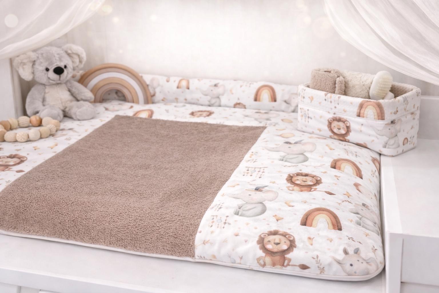 Bezug Für Wickelauflage Tiere + Frottee Beige - Verschiedenen Größen Wickeltischauflage Wickelunterlage Wickelauflagenbezug von Etsy - PinkCloudsBabyShop