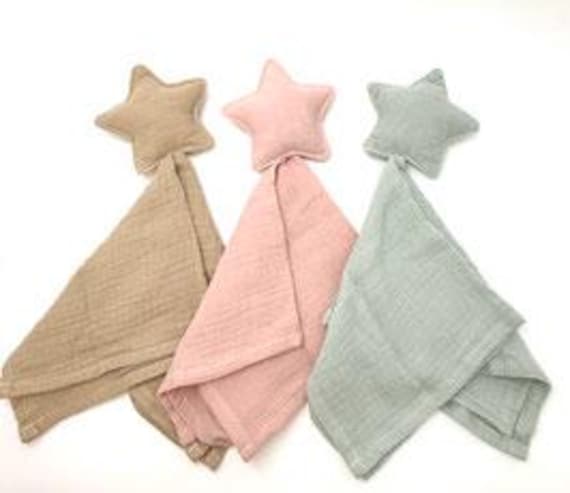 Schmusetuch - Kuscheltuch Mit Stern Personalisierbar Bestickt Namen Schmusetuch - Kuscheltuch Mit Stern Personalisierbar Bestickt Namen von Etsy - PinkCloudsBabyShop