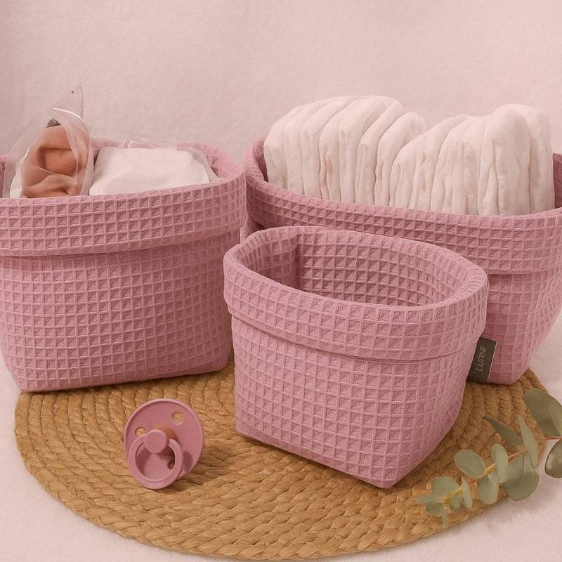 Utensilo Körbchen | Wickeltisch Utensilos Aufbewahrungskörbchen Wickeltischkörbchen Stoffkörbchen von Etsy - PinkCloudsBabyShop