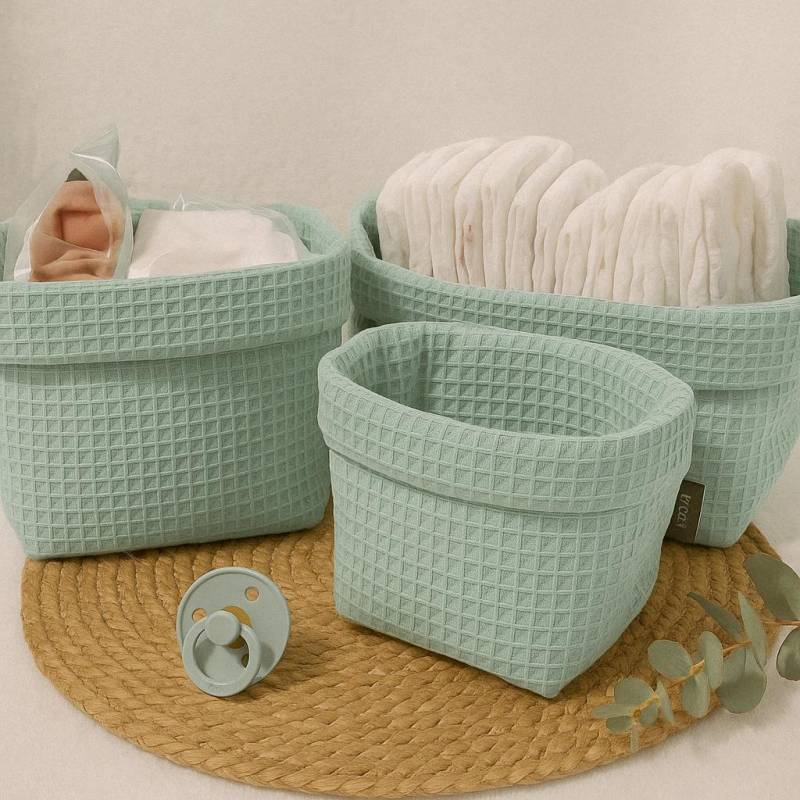 Utensilo Körbchen | Wickeltisch Utensilos Aufbewahrungskörbchen Wickeltischkörbchen Stoffkörbchen von Etsy - PinkCloudsBabyShop