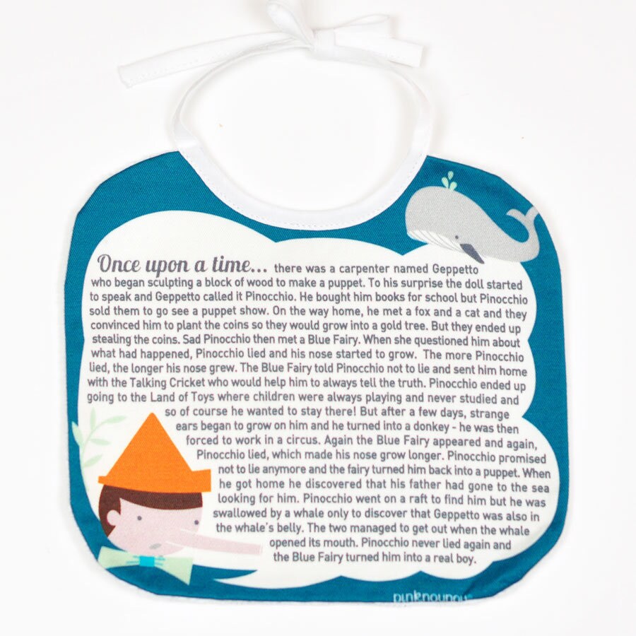 Baby Lätzchen Mit Pinocchio Geschichte von Etsy - PinkNounou