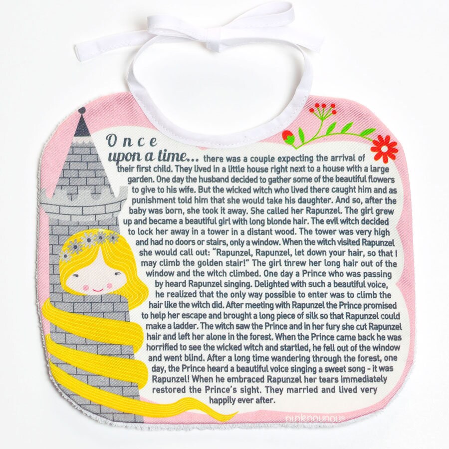 Baby Lätzchen Mit Rapunzel Märchen, Märchen-Lätzchen, Weihnachten Geschenke Unter 20 Baby Lätzchen Mit Rapunzel Märchen, Märchen-Lätzchen, Weihnachten Geschenke Unter 20 von Etsy - PinkNounou