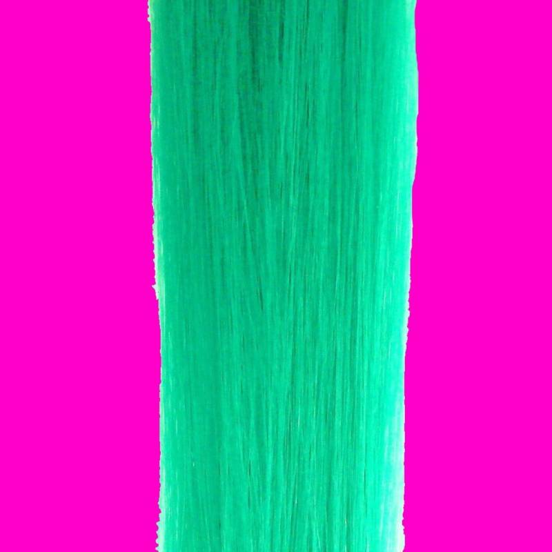 Candy Stripers Meerjungfrau-Haarverlängerung, Türkis, Blaugrün, Leuchtend Neonfarben, Clip-In-Haarspangen, Lang, Synthetisch, Gerade, 50, 8 cm von Etsy - PinkSkullCA