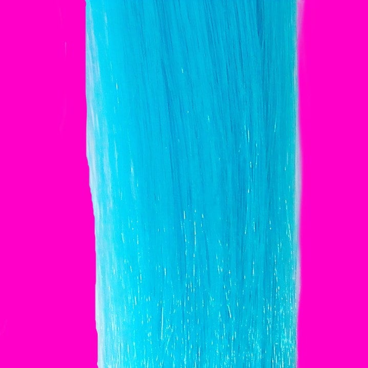 Candy Stripers Schlumpf Blau Türkis Temptress Helle Farbe Haarspange Clip in Synthetisch Gerade - Mehr Farben 51cm von Etsy - PinkSkullCA