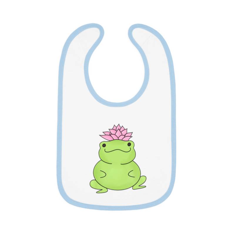 Niedliches Frosch Baby Lätzchen Mit Rosa Lotus Blume - Fairycore Lätzchen, Kawaii Design Niedliches Frosch Baby Lätzchen Mit Rosa Lotus Blume - Fairycore Lätzchen, Kawaii Design von Etsy - Pinniart
