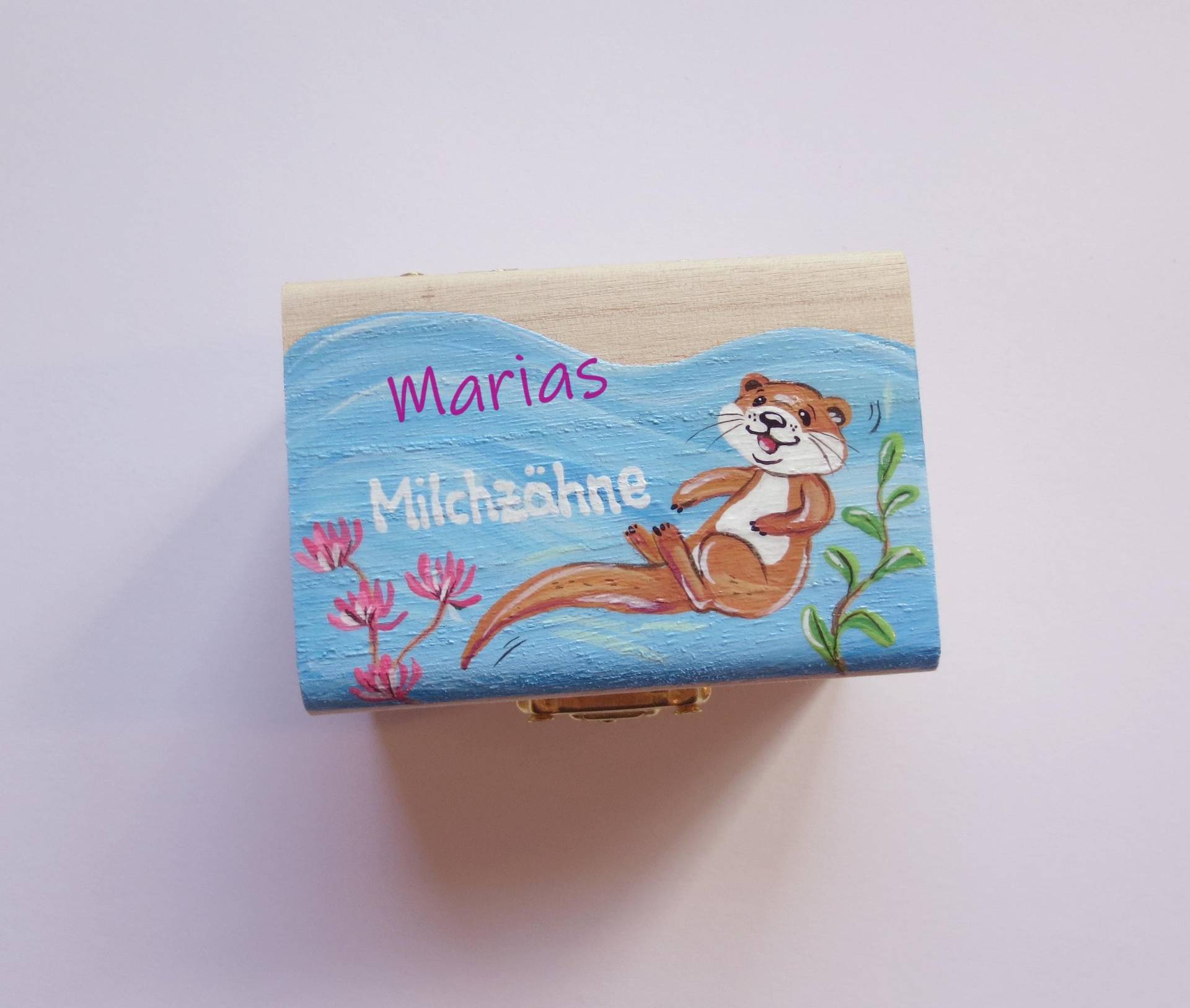 Milchzahndose "Otter", Zahndose, Milchzähne, Aufbewahrung Erste Zähne von Etsy - Pinselstuebchen
