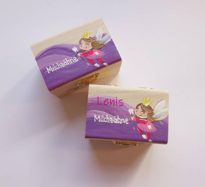 Milchzahndose "Zahnfee", Zahndose, Milchzähne, Aufbewahrung Erste Zähne von Etsy - Pinselstuebchen