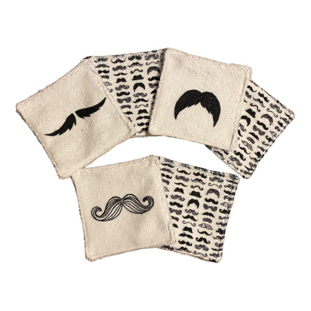Reinigungsbeutel Und/Oder Reinigungstücher Für Männer/Jungen Mit Krawatten - Und Schnurrbartmotiv von Etsy - Piqueetfantaisie