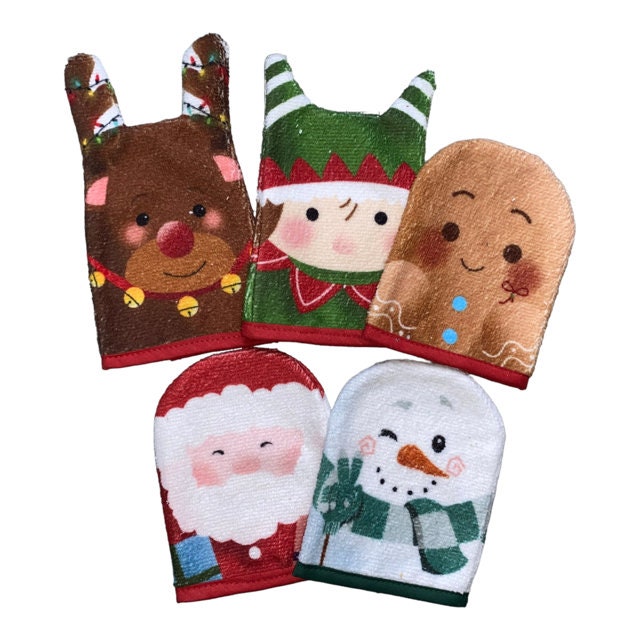 Mini-Waschlappen/Waschlappen „Weihnachten" Mini-Waschlappen/Waschlappen „Weihnachten" von Etsy - Piqueetfantaisie