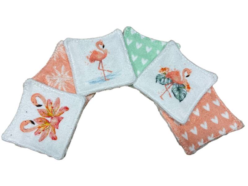 Reinigungs-/Make-Up-Entferner-Tücher Mit Rosa Flamingo-Motiv von Etsy - Piqueetfantaisie