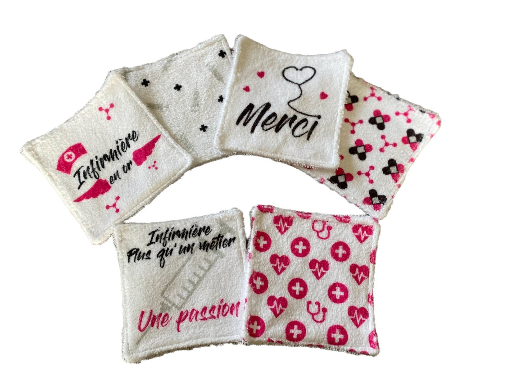 Reinigungs-/Abschminktücher - Waschbare Wattepads Mit Krankenschwestermotiv Reinigungs-/Abschminktücher - Waschbare Wattepads Mit Krankenschwestermotiv von Etsy - Piqueetfantaisie