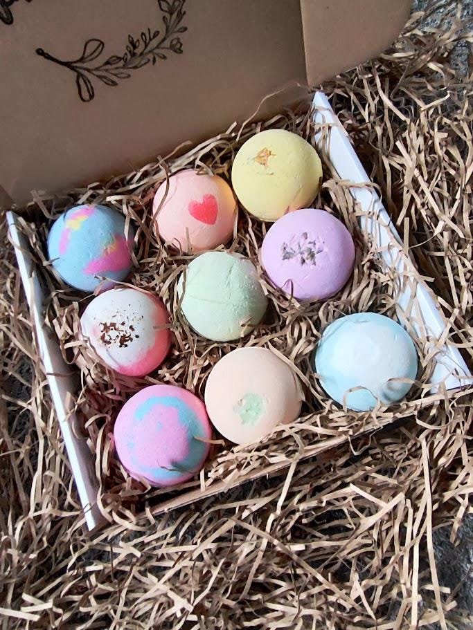 Badekugeln Geschenkset Handgefertigte Fizzer Bombs Badeset Verwöhngeschenkset Spa Badewanne Natürliche von Etsy - PixieDustScentology