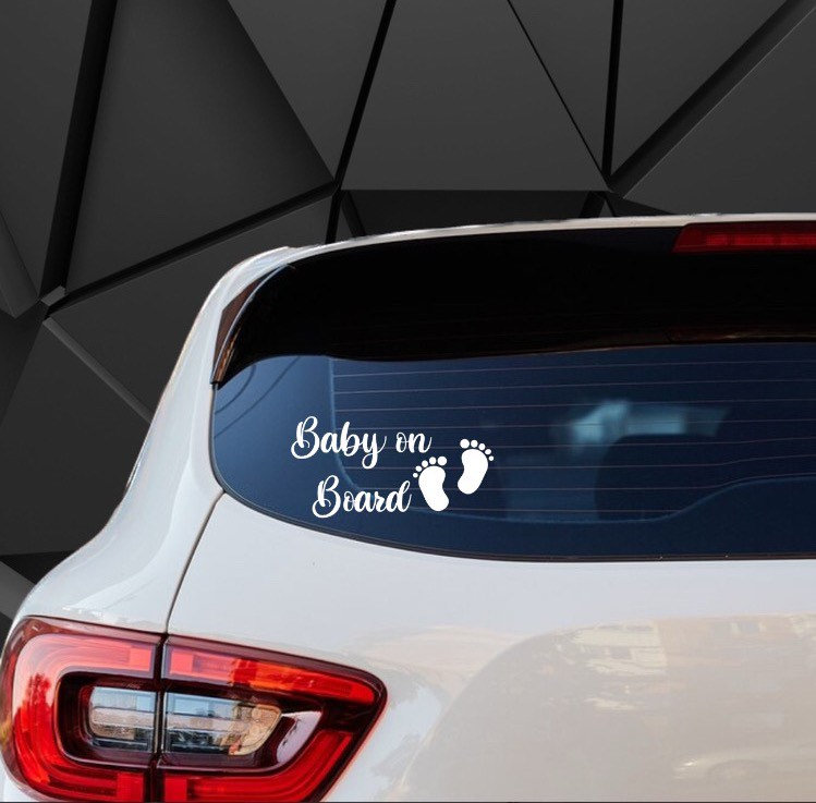 Baby On Board Sticker For Cars - in Car von Etsy - PlottCUT