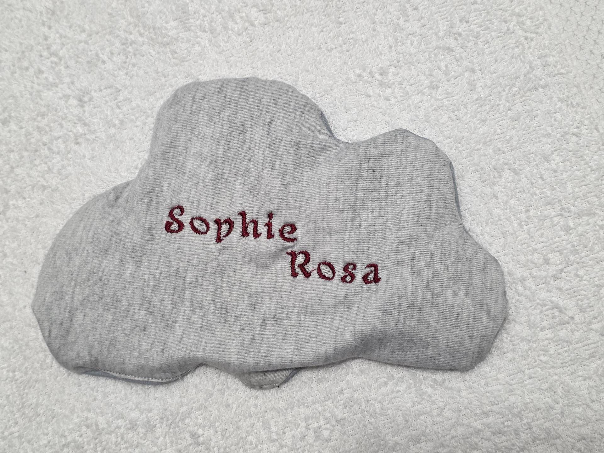 Handgemachtes Dinkelkissen Wolke Mit Namensstickerei | Personalisiertes Wärmekissen & Kühlkissen Geschenk Zur Geburt, Taufe, Baby, Kind von Etsy - PlotterSchmiede25