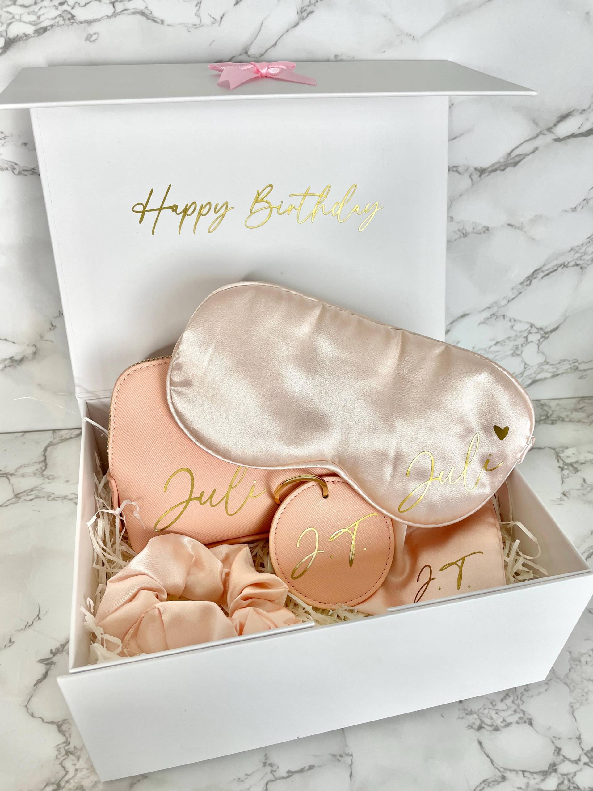 Geburtstagsgeschenk Für Frauen | 16, 18, 30 - Personalisiertes Wellness Set Mit Schlafmaske & Kosmetiktasche Beauty Geschenkbox Freundin von Etsy - Plotterbird