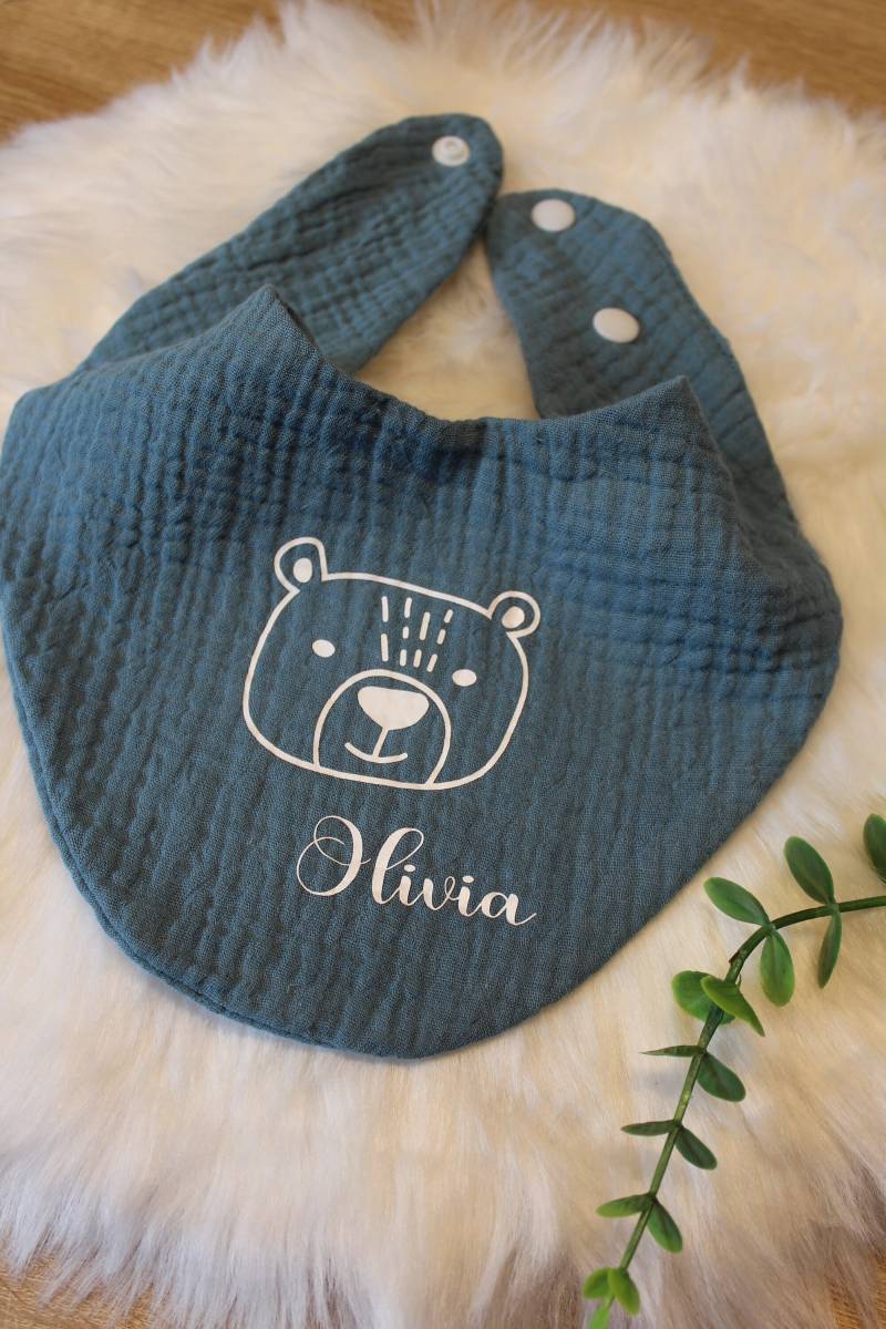 Personalisiertes Musselinlätzchen/Halstuch Geschenk Zur Geburt Taufe Babylätzchen Mit Name Spucktuch Junge Und Mädchen von Etsy - Plotterlovekatie