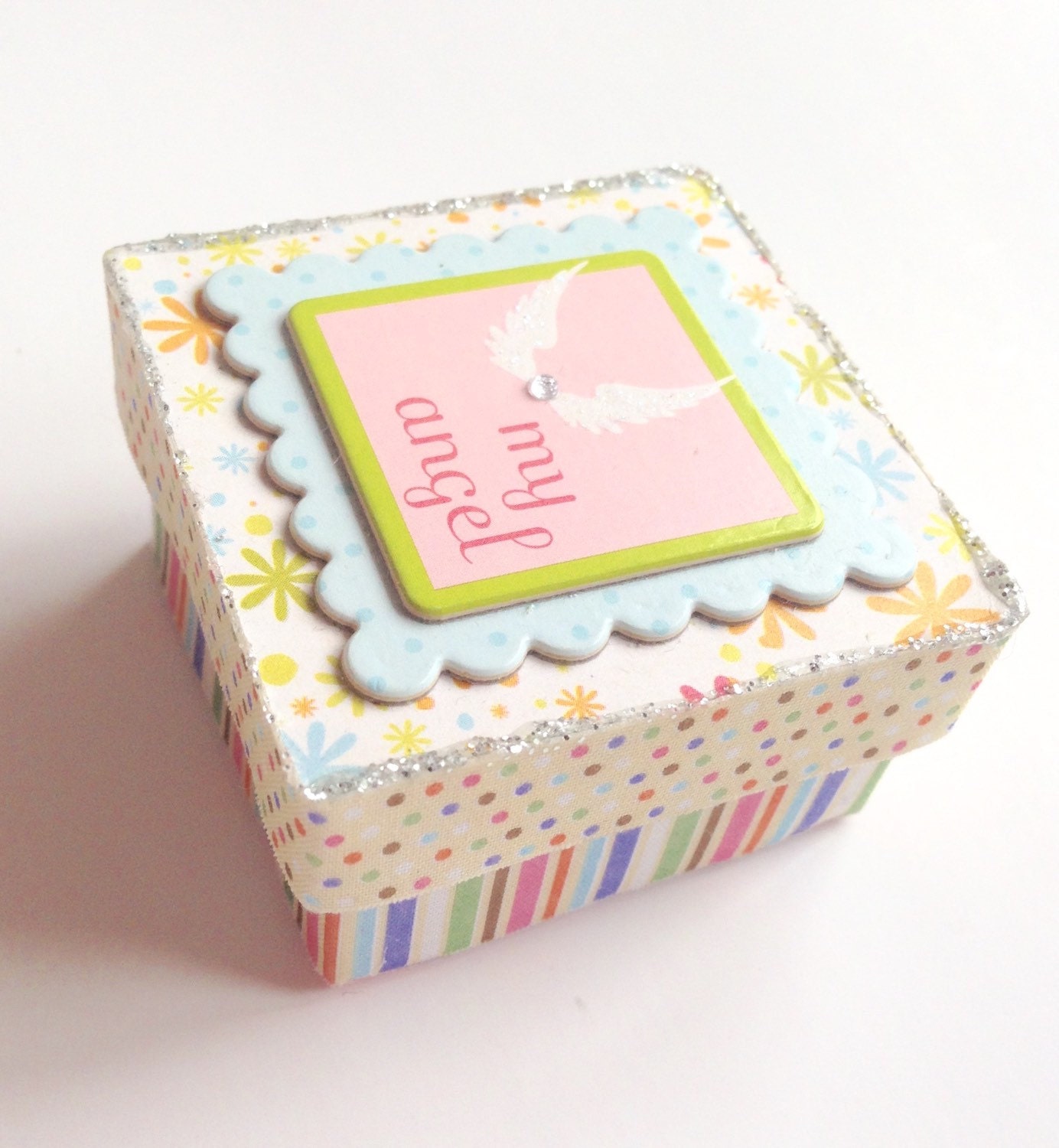 Personalisierte Engelszahnfee Box Funkelndes Kinderzimmer Dekor von Etsy - PoZiDesigns