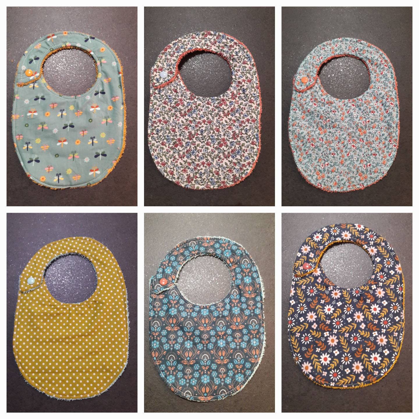 Baby-Lätzchen Für Mädchen - Geblümt Und Gepunktet Baby-Lätzchen Für Mädchen - Geblümt Und Gepunktet von Etsy - PopenGraines