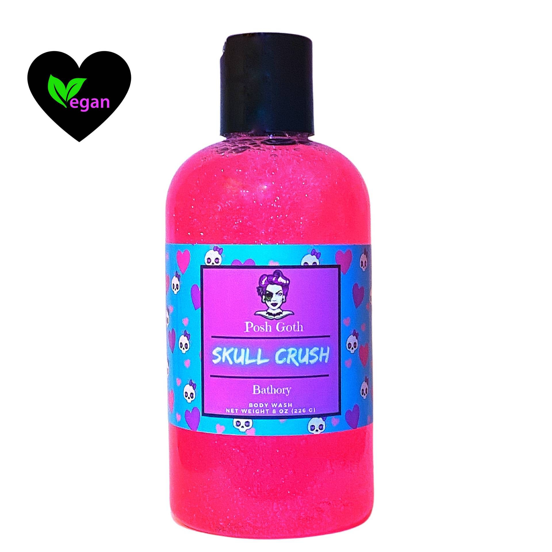 Skull Crush Body Wash - Passionsfrucht, Traube Und Vanille | Gothic Schönheit Witchy Bad von Etsy - PoshGothStore