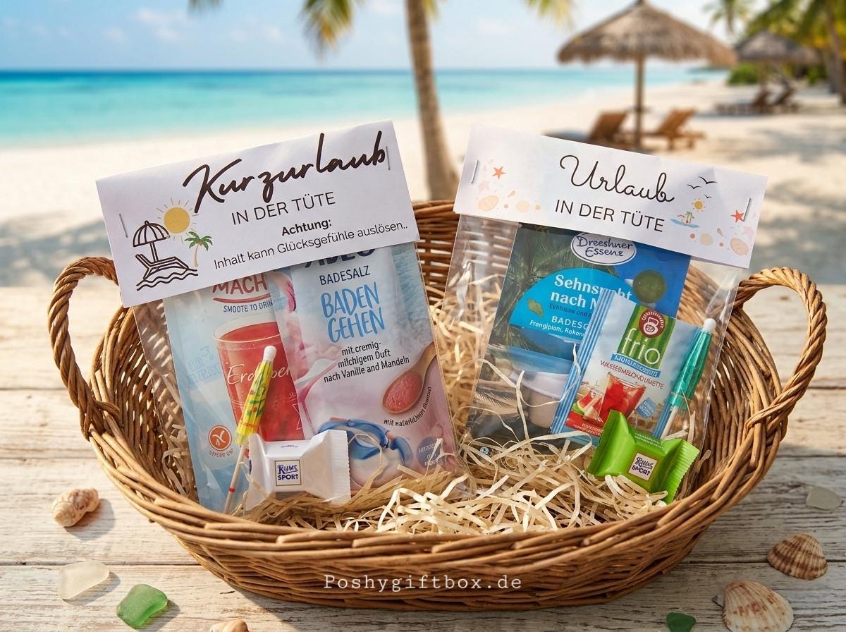 Urlaub in Der Tüte/ Eine Tüte /Kurzurlaub Tüte/Erholung/Kleine Auszeit/Reise Ans Meer Kurzurlaub Urlaub in Der Tüte/ Eine Tüte /Kurzurlaub Tüte/Erholung/Kleine Auszeit/Reise Ans Meer Kurzurlaub von Etsy - PoshyGiftbox