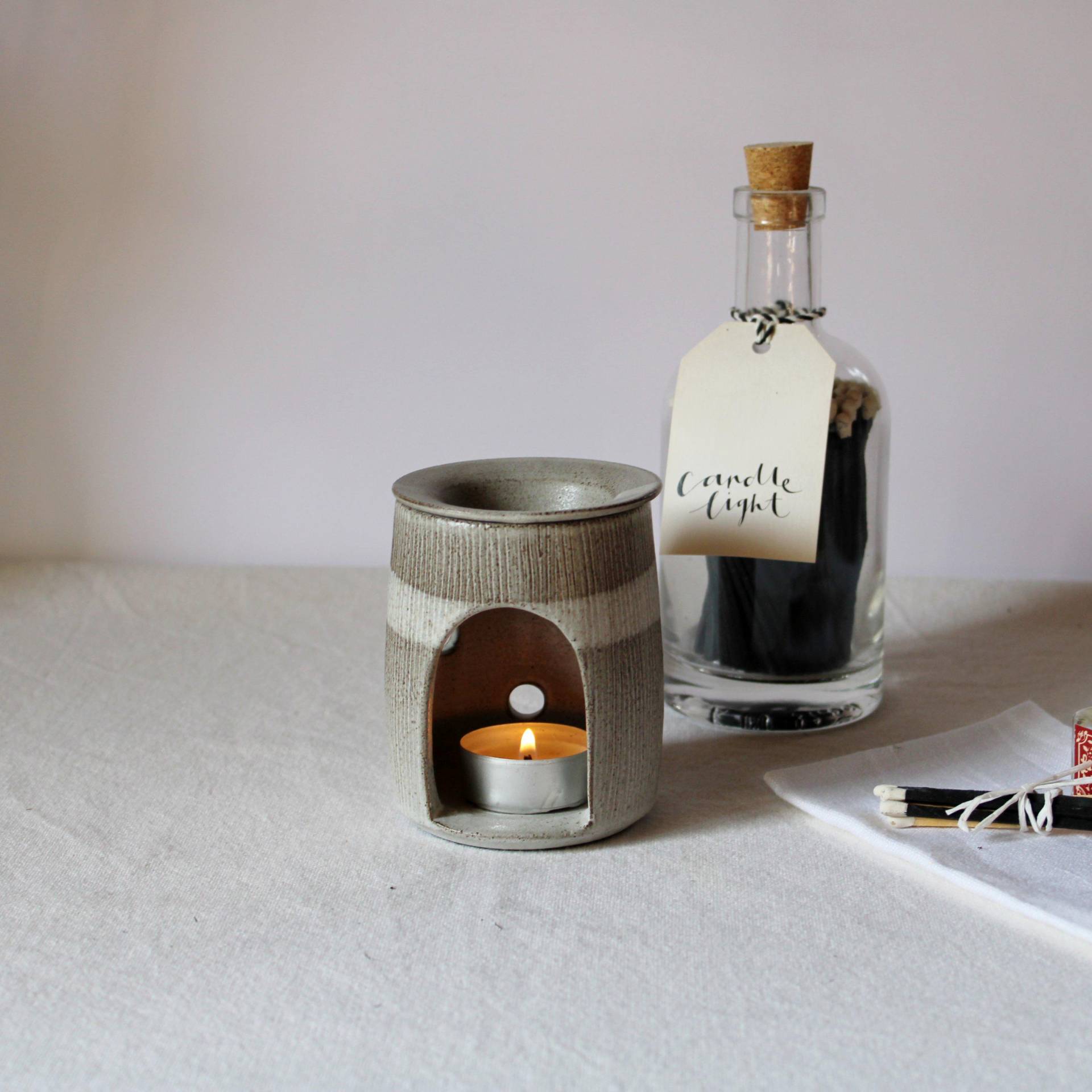 Handgemacht Keramik Duftlampe Aromatherapie Wachs Schmelz Stövchen von Etsy - PotsbyNives