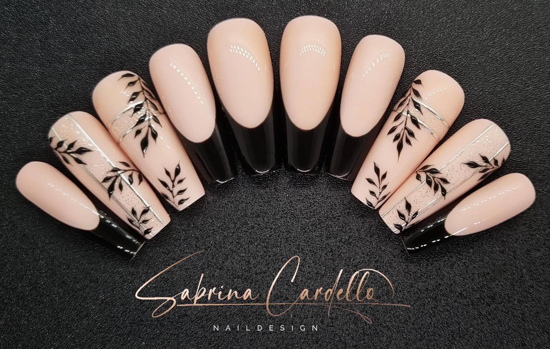 Black Autumn in Verschiedenen Formen Und Längen Wiederverwendbare Press On Nails von Etsy - PressOnNailsSC