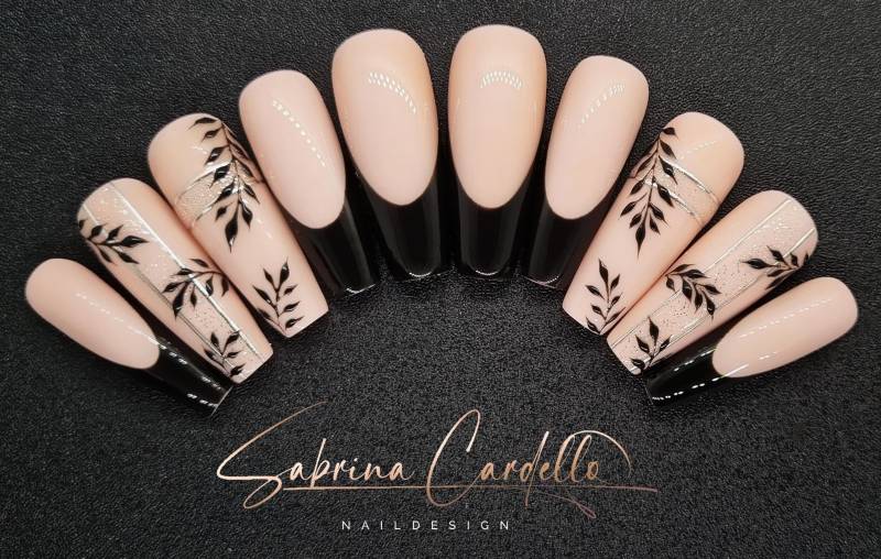 Black Autumn in Verschiedenen Formen Und Längen Wiederverwendbare Press On Nails von Etsy - PressOnNailsSC