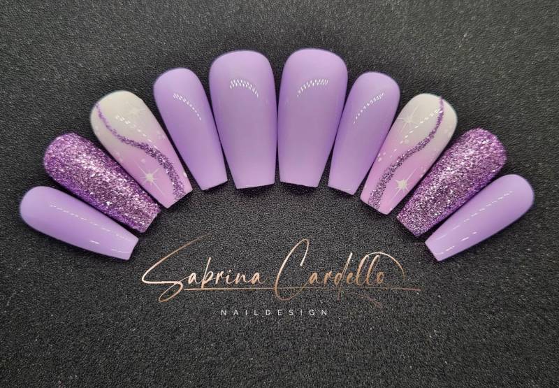 My Purple Dream in Verschiedenen Formen Und Längen Wiederverwendbare Press On Nails von Etsy - PressOnNailsSC