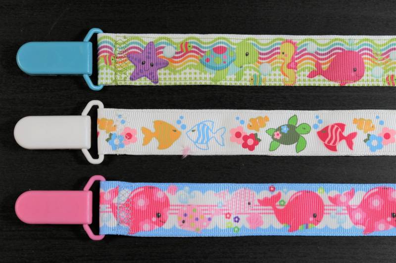 Schnullerkette Meerestiere - Seepferdchen Seestern Schildkröte Wal Delfin | Mädchen & Junge Band Paci Halter, Baby-Dusche-Geschenk, Binky Soothie Mam von Etsy - PrettyBittyBabyGoods