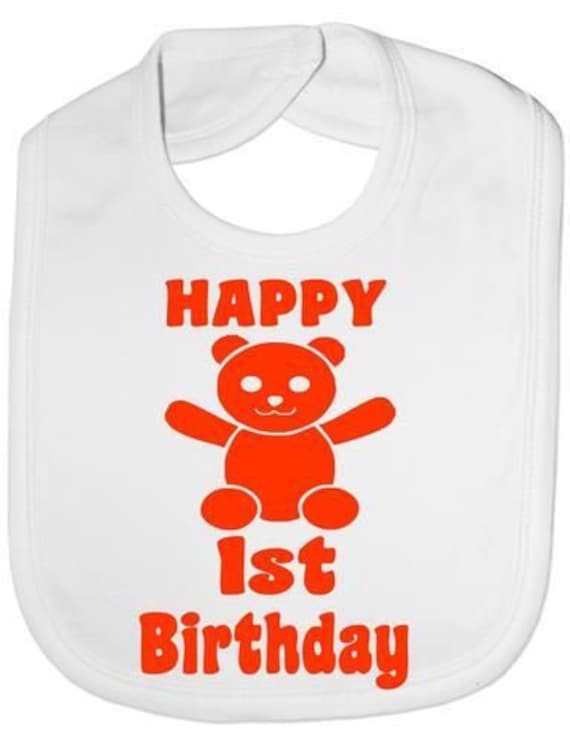 Alles Gute Zum 1. Geburtstag Lustige Baby Kleinkind Neugeborene Lätzchen Geschenk von Etsy - Print4ustore
