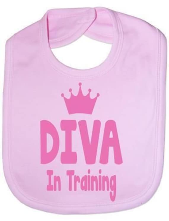 Diva in Training Lustige Baby Kleinkind Neugeborene Lätzchen Geschenk von Etsy - Print4ustore