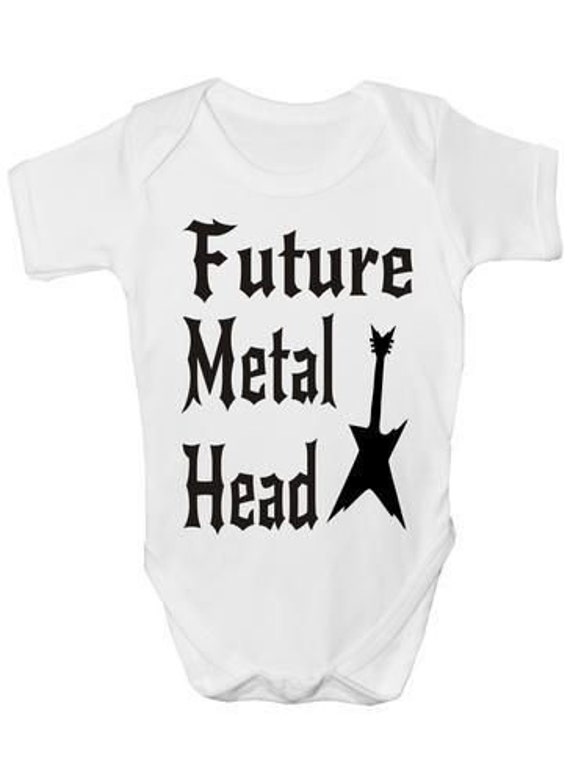 Future Metal Head Onesie Strampler Weste Baby Kleidung Lustiges Geschenk von Etsy - Print4ustore