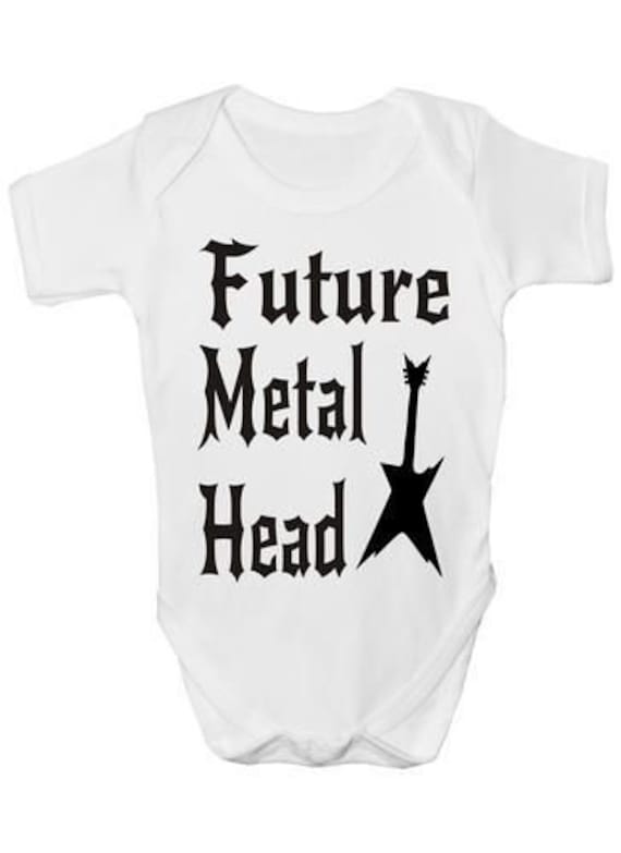 Future Metal Head Onesie Strampler Weste Baby Kleidung Lustiges Geschenk von Etsy - Print4ustore