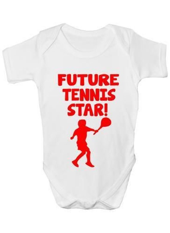 Future Tennis Star Sport Baby Onesie Weste Kleidung Lustiges Geschenk von Etsy - Print4ustore
